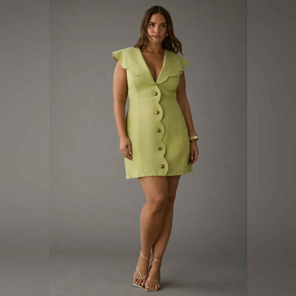 Maeve Lime Green Mini Dress